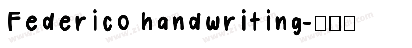 Federico handwriting字体转换